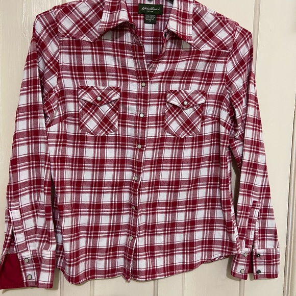 Eddie‎ Bauer women’s flannel/Medium - Picture 8 of 9